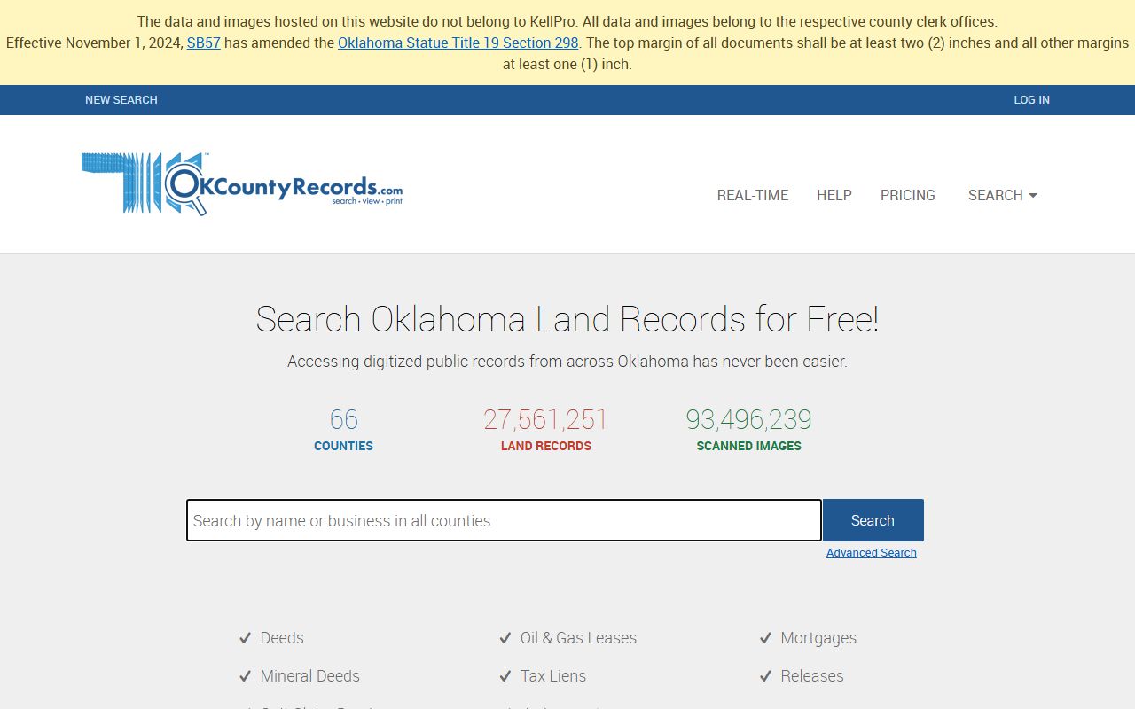 Oklahoma county records search portal